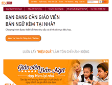 Tablet Screenshot of eiv.edu.vn